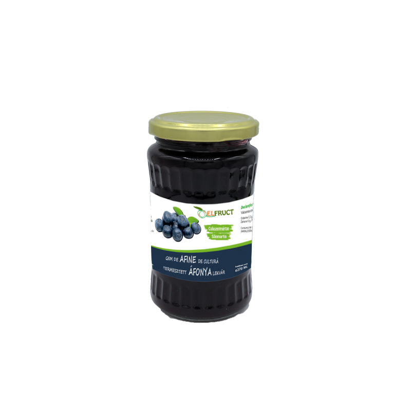 Termesztett áfonya lekvár 370ml cukor nélkül