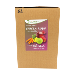 Suc de mere, sfeclă roșie și morcov 5l Suc de mere, sfeclă roșie și morcov 5l